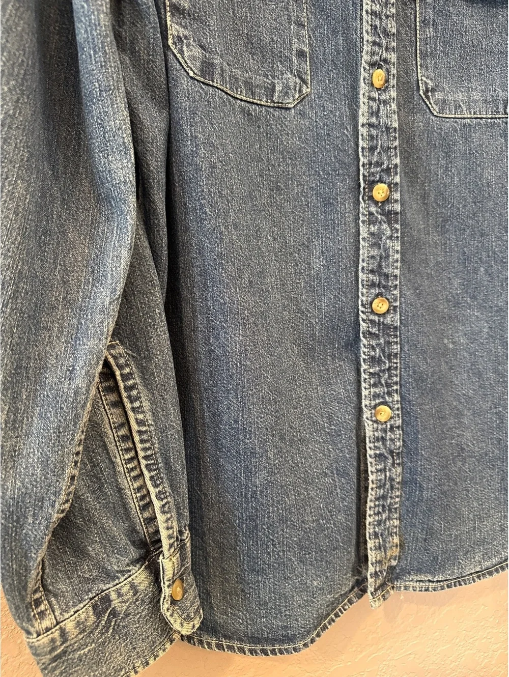 Levi's Men's Large Denim Button-Up Shirt